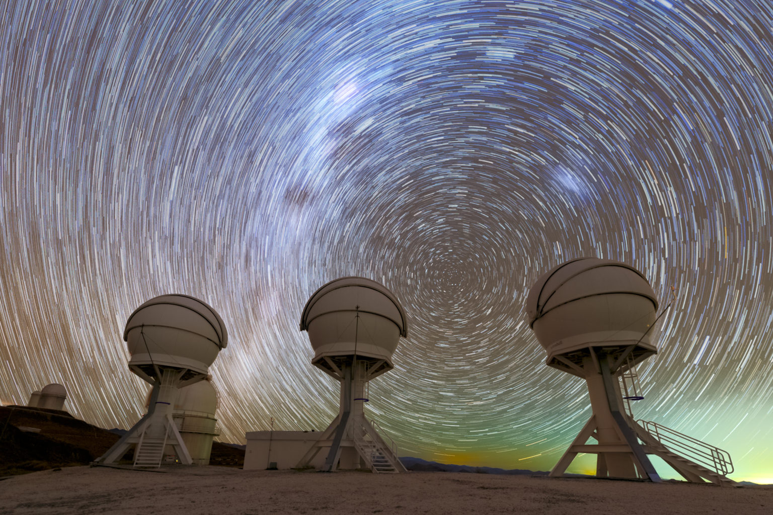 Startrails above BlackGem